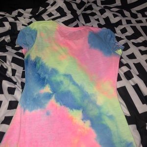 It’s a neon rainbow dress